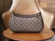 Gucci Ophidia small shoulder bag in beige and ebony Supreme - 15.5*25*6cm - 2