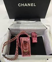 Chanel CF 24C Hollywood Silver Mirror Bag Pink - 2