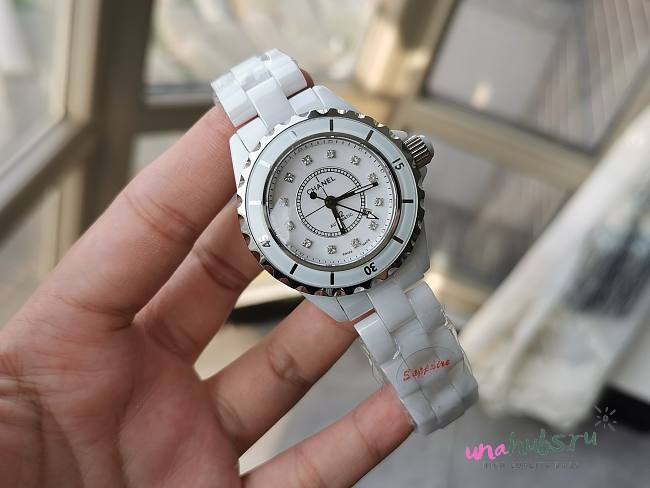 Chanel White and Diamond Watch - 1