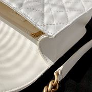 Chanel Vintage White Flap Bag -  17x25x8cm - 3