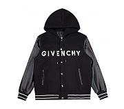 Givenchy Hoodie Jacket Black Leather - 1