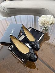 Chanel Lambskin Ballerina Flats Black - 1