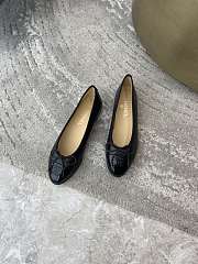 Chanel Lambskin Ballerina Flats Black - 6