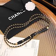 Chanel Chain Belt With Black Leather And Gold Chain - 2