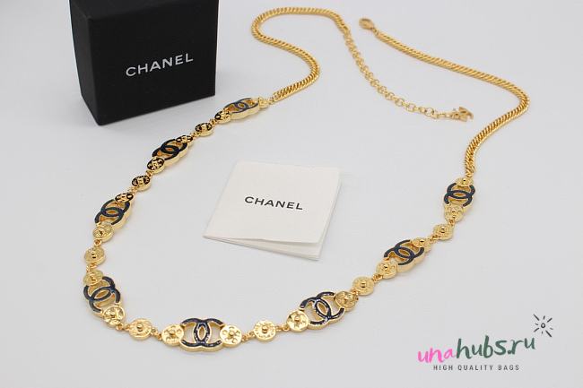 Chanel Gold Chain Belt CC Logo - 1