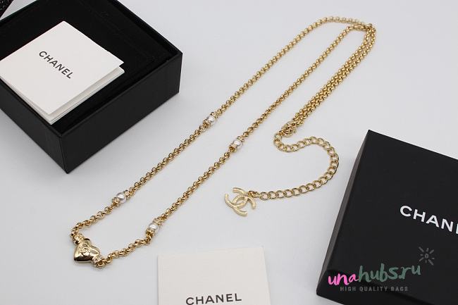 Chanel Heart Gold Chain Belt - 1