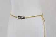 Chanel Chain Belt Gold and Black - 3