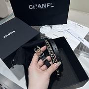 CHANEL Calfskin Metal CC Chain Belt  - 6