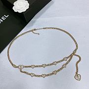 Chanel Chain Belt Gold With Heart Logo - 1