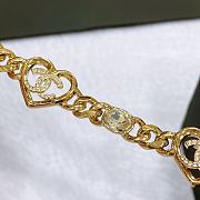 Chanel Chain Belt Gold With Heart Logo - 6