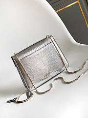 Serpenti Forever Crossbody Bag in silver Molten lizard skin - 20*14*4.5Cm - 6