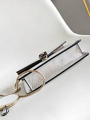 Serpenti Forever Crossbody Bag in silver Molten lizard skin - 20*14*4.5Cm - 2