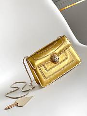 Serpenti Forever Crossbody Bag in gold Molten lizard skin - 17 X 11 X 5Cm - 1