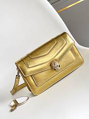 Bvlgari Serpenti Forever metallic-leather cross-body bag - 22 X 13 X 5.5Cm - 1