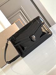 Bvlgari Serpenti Forever black patent cross-body bag - 22*15*4.5Cm - 1