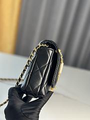 Chanel Black Pearl Gold Chain Strap Bag - 13/27/5cm - 5