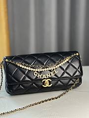 Chanel Black Pearl Gold Chain Strap Bag - 13/27/5cm - 2