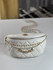 Chanel Waist Bag Pearl&Gold Chain - 17x24 X 11cm - 4