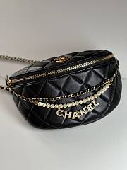 Chanel Waist Bag Pearl&Gold Chain - 17x24 X 11cm - 3