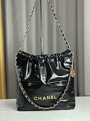 Chanel 22 Bag In Black Leather  - 1