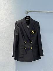 Valentino Garavani Vlogo Signature Virgin Wool Blazer - 1