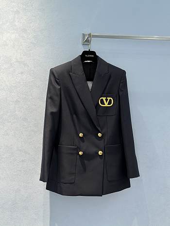 Valentino Garavani Vlogo Signature Virgin Wool Blazer