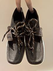 Miu Miu Suede Loafers Dark Brown - 1