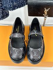 Louis Vuitton Mary Sue Flat Form Shoes Monogram Leather - 2