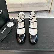 Chanel Mary Janes Shoes Shiny Calfskin & Patent Calfskin 65mm - 4