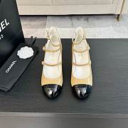 Chanel Mary Janes Shoes Shiny Calfskin & Patent Calfskin 65mm - 3