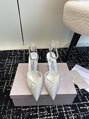 Jimmy Choo Saeda 85 Embellished Satin Pumps - 2