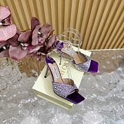 Jimmy Choo  Saeda 100 Satin Crystal Sandals - 2