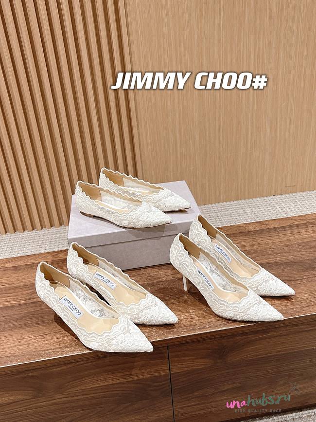 Jimmy Choo Bridal White Shoes - 1