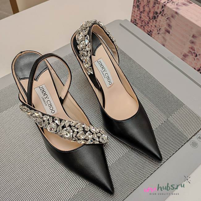 Jimmy Choo Flos 100 Crystal Embellished Pumps - 1