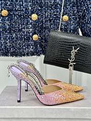 Jimmy Choo Saeda 100 Crystal-embellished Pumps 4 colors - 2