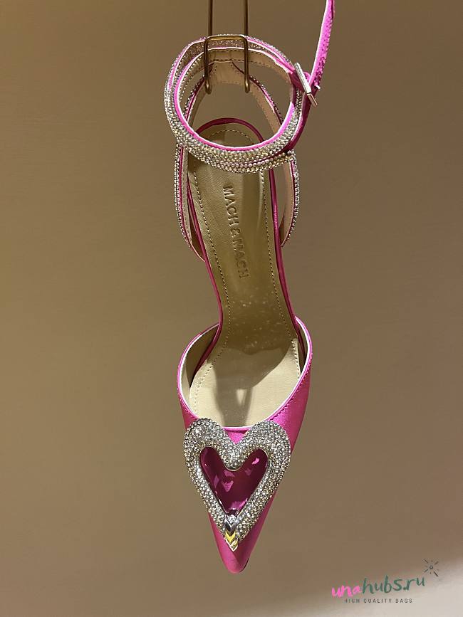 Mach & Mach Triple Heart Satin Heels - 1