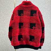 Louis Vuitton Red Shearling Coat - 2