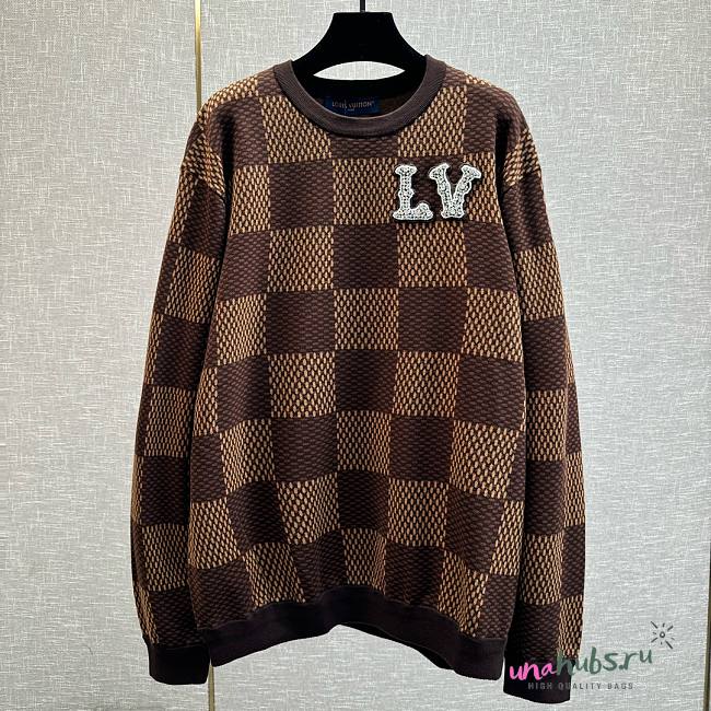 Louis Vuitton Damier Ebene Brown Sweater - 1