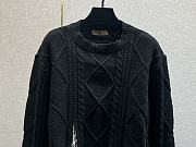 Burberry VINTAGE CASUAL EMBROIDERED LOOSE DISTRESSED SWEATER - 4