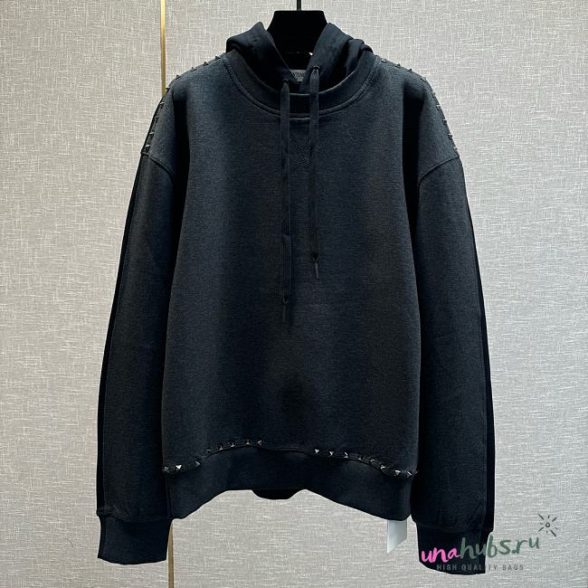 Valentino Black Stud Hoodie - 1