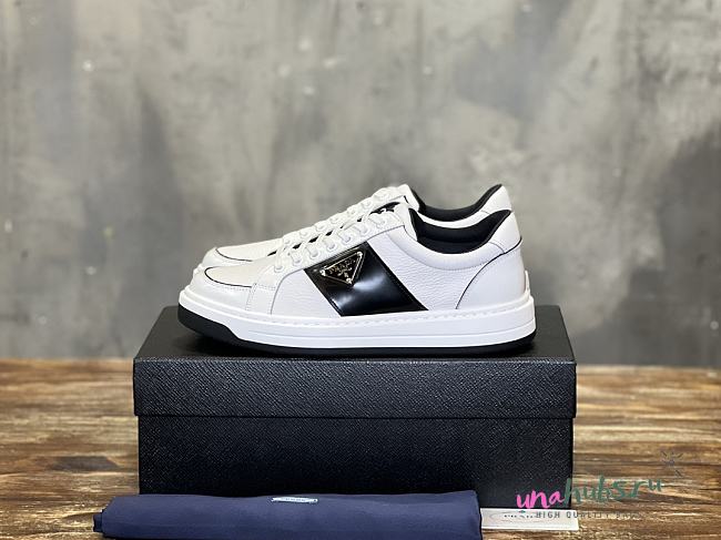 Prada Downtown Leather Sneakers - 1