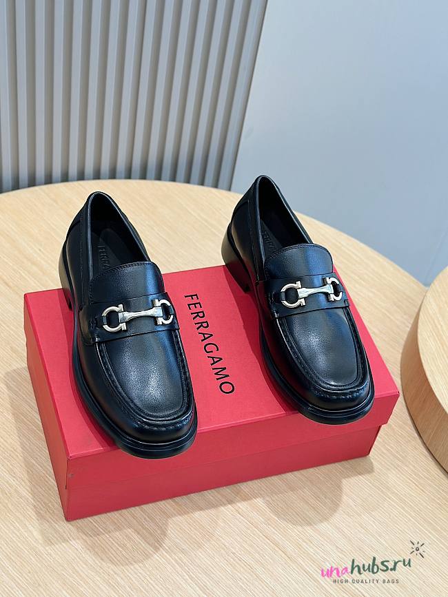 Ferragamo Black Loafer - 1