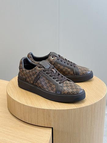 Balmain baskets B-Court à motif monogrammé Sneakers