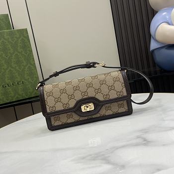 Gucci Luce mini shoulder bag in brown - 20x10x4cm