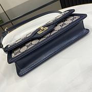 	 Gucci Luce mini shoulder bag in blue - 20x10x4cm - 5