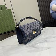 	 Gucci Luce mini shoulder bag in blue - 20x10x4cm - 4