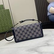 	 Gucci Luce mini shoulder bag in blue - 20x10x4cm - 3