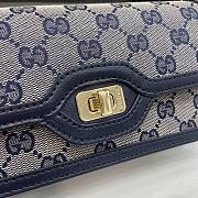 	 Gucci Luce mini shoulder bag in blue - 20x10x4cm - 2