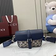 Gucci GG super mini bag in blue - 13x20x5cm - 1