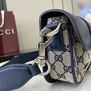 Gucci GG super mini bag in blue - 13x20x5cm - 5